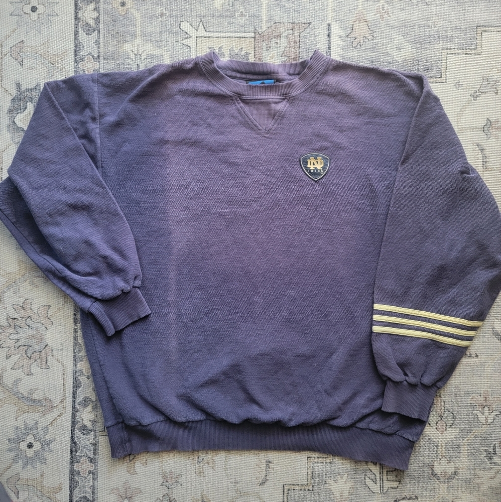 Vtg Notre Dame adidas sweater
